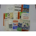 ENGLAND SCHOOLS, 1950-1968, a collection of 25 football programmes for International Schoolboy