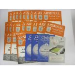 1950's PROGRAMMES, 1951/1952, a collection of 26 football programmes from the season. ARSENAL (22) v