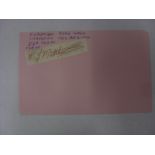 ROAD WALKING, 1964, Kenneth "Ken" Joseph Matthews, MBE - Autographed Album Page (Mounted Signature