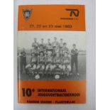 HAARLEM, 1983, a football programme/tournament brochure from International Youth Tournament held