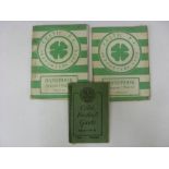 CELTIC, 1941-1963, Official Handbook/Football Guide, three copies, 1941/1942, and 1962/1963 (2