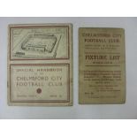 CHELMSFORD CITY, 1938/1939, a official football handbook [24 pages] (grubby marks, rusty staple,