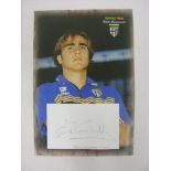FABIO CANNAVARO, 1992-2011, World Cup Winner, autographed white card (4"x6"), with image, ideal to