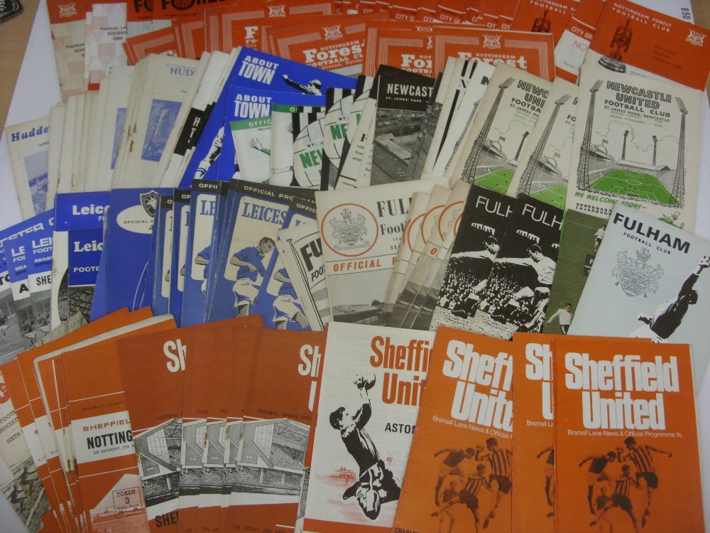 1960's PROGRAMMES, 1960-1970, a collection of 174 football programmes from the period. FULHAM (