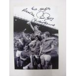 LEEDS UNITED, 1971, Inter Cities Fairs Cup Final, hand signed team group (7"x10") photograph,