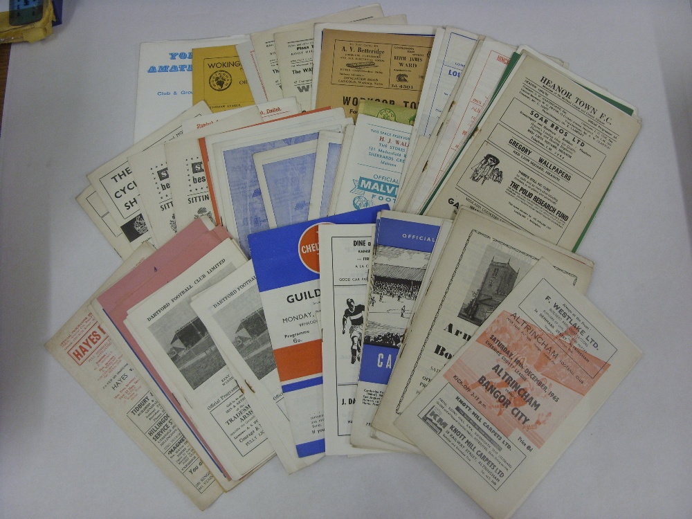 1960's PROGRAMMES, 1960-1970, a collection of 74 Non-League football programmes from the period. A