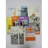 INTERNATIONAL, 1960's, a collection of 10 England away football programmes, 1966 Poland, 1963 East