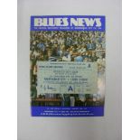 BIRMINGHAM CITY, 1976/1977, a football programme and ticket from the fixture versus Leeds United [FA