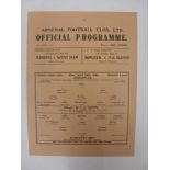 ARSENAL, 1945/1946, versus Brentford, a football programme from the fixture played in The Football