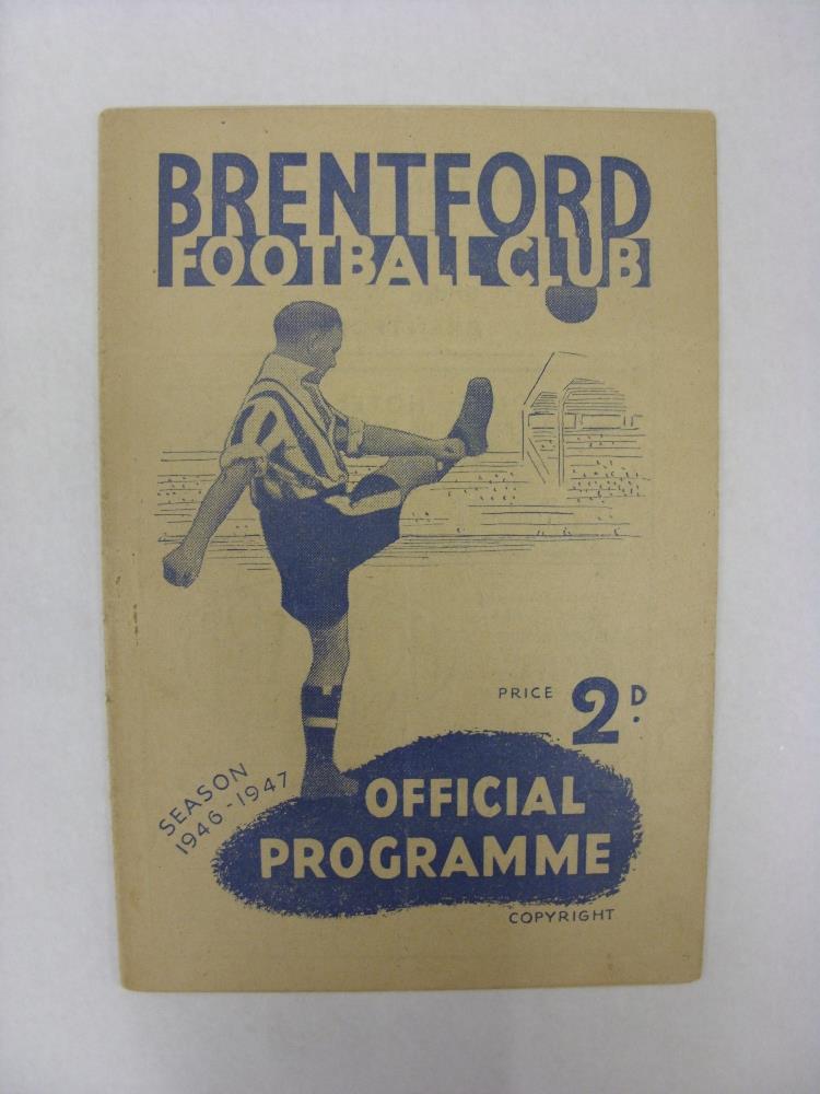 BOLTON WANDERERS, 1946/1947, Brentford versus Bolton Wanderers, a football programme from the - Image 2 of 2
