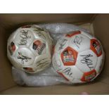 AUTOGRAPHED FOOTBALLS, circa 2000's, Brentford Football Club, modern era, each ball signed by approx