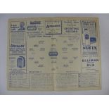 QUEENS PARK RANGERS RESERVES, 1946/1947, versus Brentford Reserves, a football programme from the