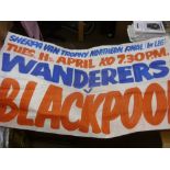 BOLTON WANDERERS, 1988/1989, a match poster for the Sherpa Van Trophy Northern Area Final versus