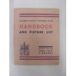 DULWICH HAMLET, 1938/1939, Official Handbook And Fixture List.