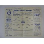 QUEENS PARK RANGERS, 1945/1946, versus Brentford, a football programme from the fixture played in