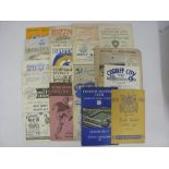 BRENTFORD AWAYS, 1951/1952, a near complete set of 19 football programmes from the season [