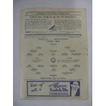 CHELSEA, 1936/1937, versus Brentford, a football programme from the fixture played on 12/12/1936 (