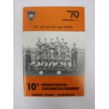 HAARLEM, 1983, a football programme/tournament brochure from International Youth Tournament held