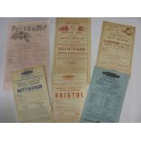 RAILWAY HANDBILLS, 1948-1959, 6 single sheet handbills relating to travel arrangements for