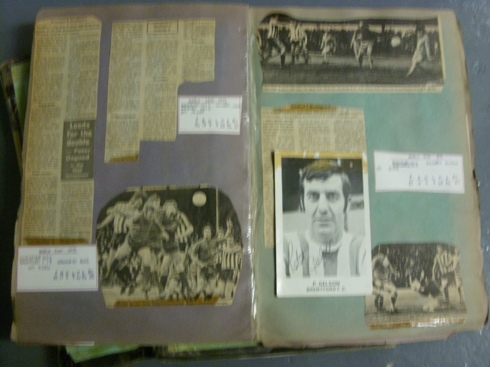 SCRAPBOOKS, 1971-1980, Brentford Football Club, 17 x Large Scrapbooks, newspaper cuttings/notes