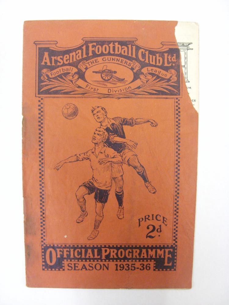 ARSENAL RESERVES, 1935/1936, versus Brentford Reserves, a football programme from the fixture played - Image 2 of 2