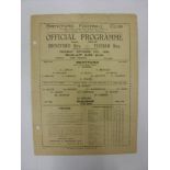 FULHAM RESERVES, 1934/1935, Brentford Reserves versus Fulham Reserves, a football programme from the