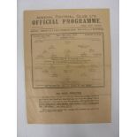 LONDON WAR CUP SEMI-FINAL REPLAY, 1941/1942, Arsenal versus Brentford, a football programme from the