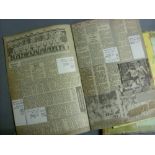 SCRAPBOOKS, 1980-1990, Brentford Football Club, 14 x Large Scrapbooks, newspaper cuttings/notes