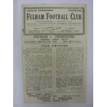 FULHAM, 1945/1946, versus Brentford, a football programme from the fixture played in The Football