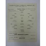 LONDON CHALLENGE CUP FINAL REPLAY, 1949/1950, Brentford versus Chelsea, a football programme from