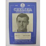 CHELSEA RESERVES, 1949/1950, versus Brentford Reserves, a football programme from the fixture played