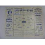 QUEENS PARK RANGERS RESERVES, 1945/1946, versus Brentford Reserves, a football programme from the