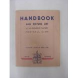 DULWICH HAMLET, 1937/1938, Official Handbook And Fixture List.