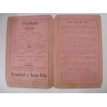 SOUTHEND UNITED RESERVES, 1935/1936, Brentford Reserves versus Southend United Reserves, a