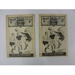 CHORLEY, 1959/1960, 2 football programmes from away games at Wigan Athletic, 1 League Fixture, 1