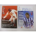 BRENTFORD HOME & AWAY, 2005/2006, a complete set of 46 football programmes, all home & away games