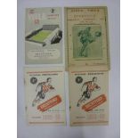 BRENTFORD IN THE FA CUP, 1952/1953, 4 football programmes from the season, 10/01/1953 Leeds