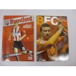BRENTFORD HOME & AWAY, 2006/2007, a complete set of 46 football programmes, all home & away games