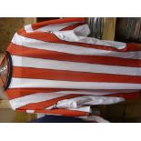 REPLICA SHIRT, 2003/2004, Brentford Football Club, Home Shirt, Red/Shit Stripes, Sponsor: St