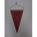 OLYMPICS, 1972, Munich, Official Pennant Issued for the Game's, double sided design with Olympic