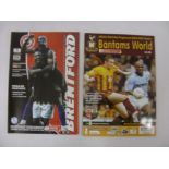 BRENTFORD HOME & AWAY, 2004/2005, a complete set of 46 football programmes, all home & away games
