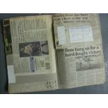SCRAPBOOKS, 1990-2000, Brentford Football Club, 18 x Large Scrapbooks, newspaper cuttings/notes