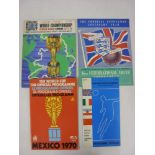 INTERNATIONAL, 1963-1970, a collection of tournament brochures/football programmes, including