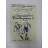 BRADFORD PARK AVENUE, 1948/1949, versus Brentford, a football programme from the fixture played on