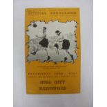 HULL CITY, 1949/1950, versus Brentford, a football programme from the fixture played on 27/12/