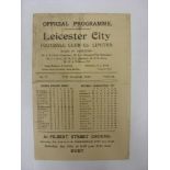 LEICESTER CITY, 1947/1948, versus Brentford, a football programme from the fixture played on 27/12/