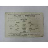 FULHAM, 1944/1945, versus Brentford, a football programme from the fixture played in The Football