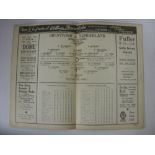 SUNDERLAND, 1936/1937, Brentford versus Sunderland, a football programme from the fixture played