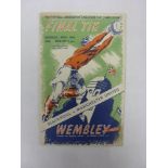 1948 Manchester Utd v Blackpool, a programme from the game played on 24/04/1948, rusty staples