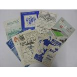 Arsenal, a collection of 9 away match football programmes, in various condition, 1946/47 Everton,